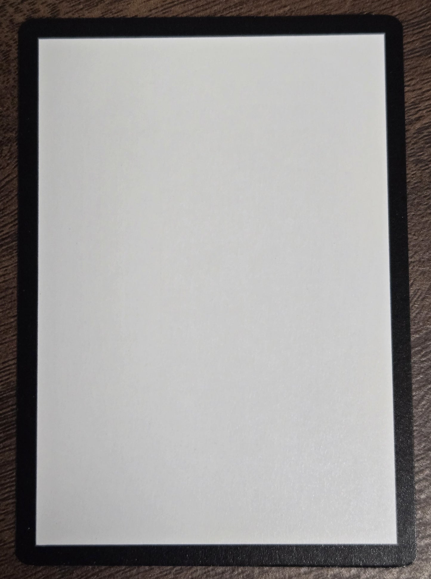 MTG - Blank White Discard Card - Magic the Gathering Back
