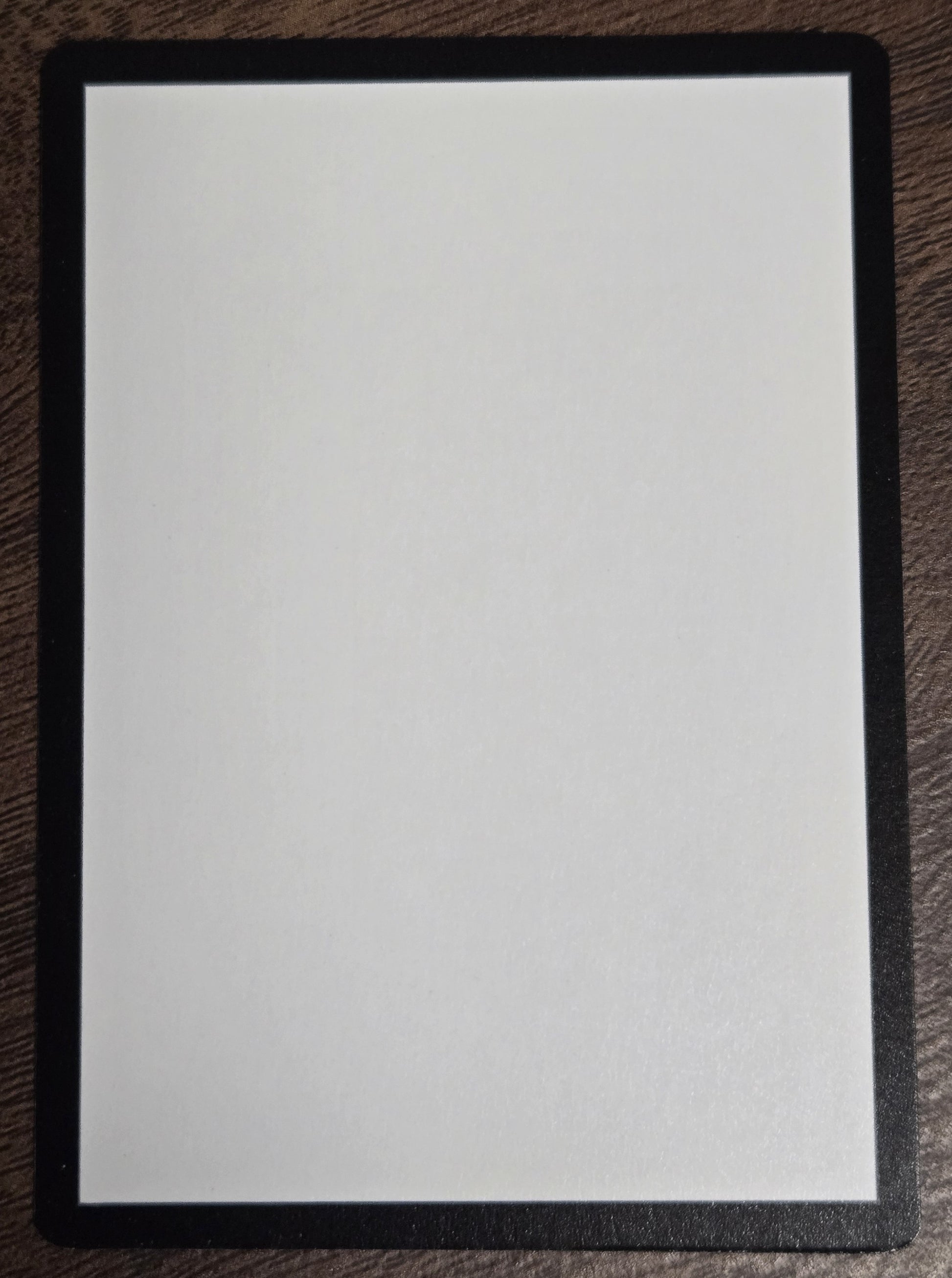 MTG - Blank White Discard Card - Magic the Gathering Back
