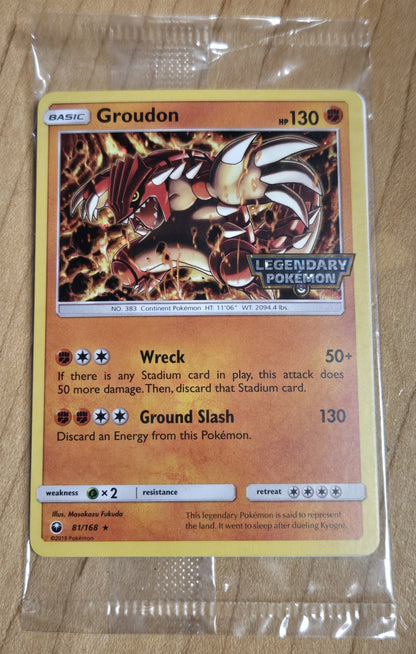 Groudon - 81/168 (Cosmos Holo) (Gamestop) - Sealed (MCAP)