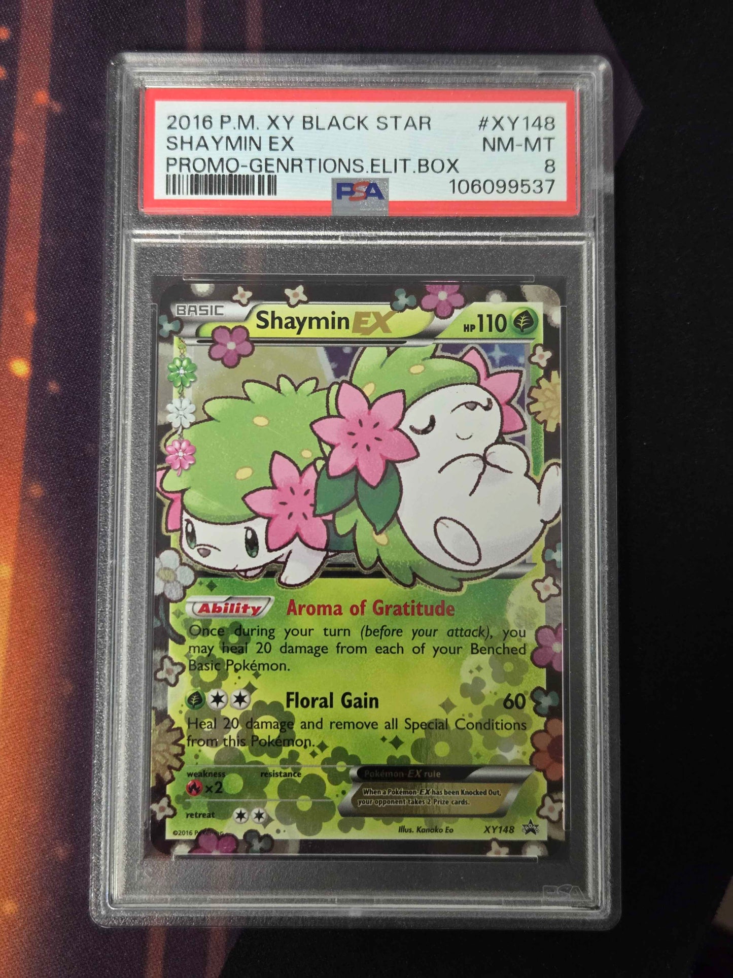 Pokemon Shaymin EX # XY148 - XY Promo - PSA 8
