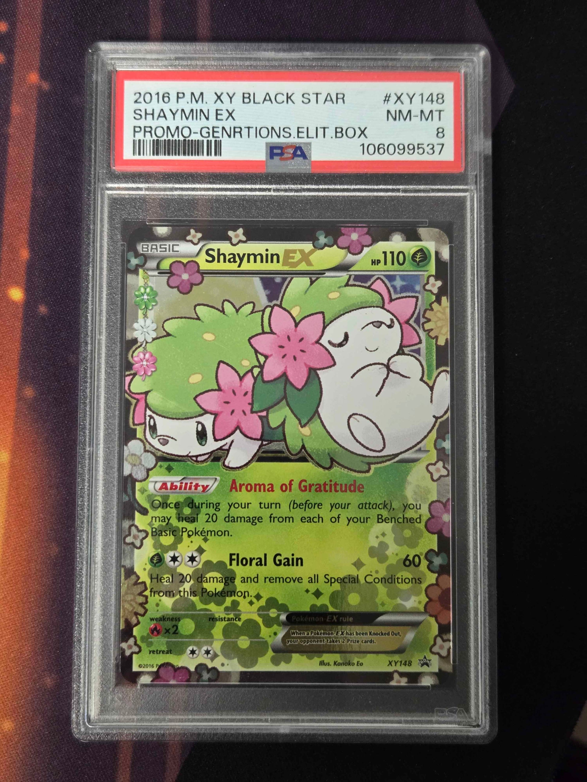 Pokemon Shaymin EX # XY148 - XY Promo - PSA 8
