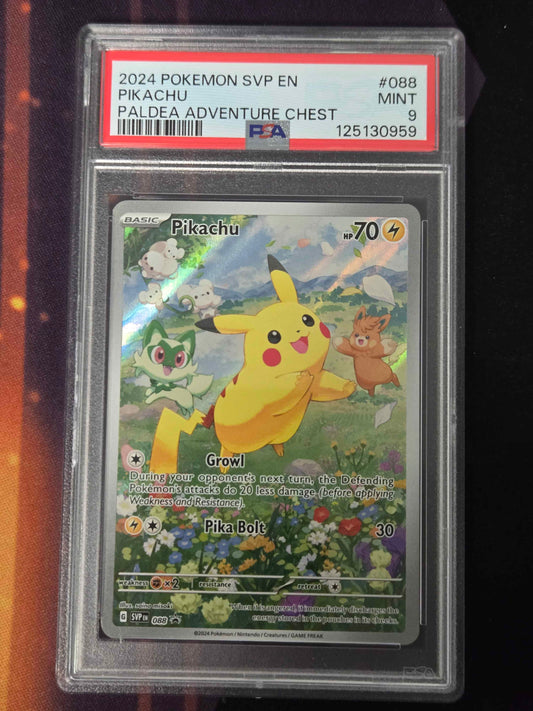 Pokemon Pikachu # 088 - Scarlet Violet Promo - Graded PSA 9
