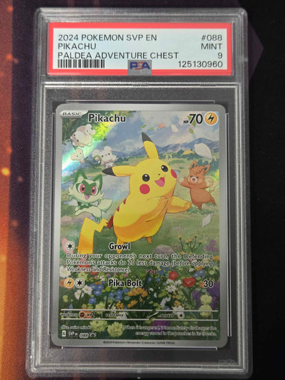 Pokemon Pikachu # 088 - Scarlet Violet Promo - Graded PSA 9
