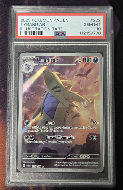 Pokemon Tyranitar # 222 - Paldean Fates - Graded PSA 10
