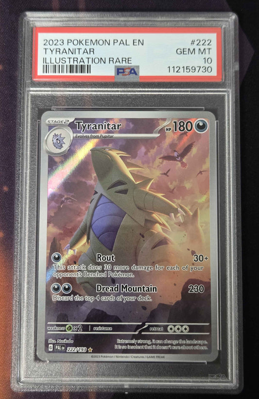 Pokemon Tyranitar # 222 - Paldean Fates - Graded PSA 10
