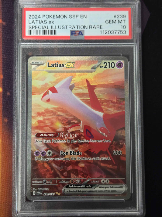 Pokemon Latias ex # 239 - Surging Sparks - Graded PSA 10
