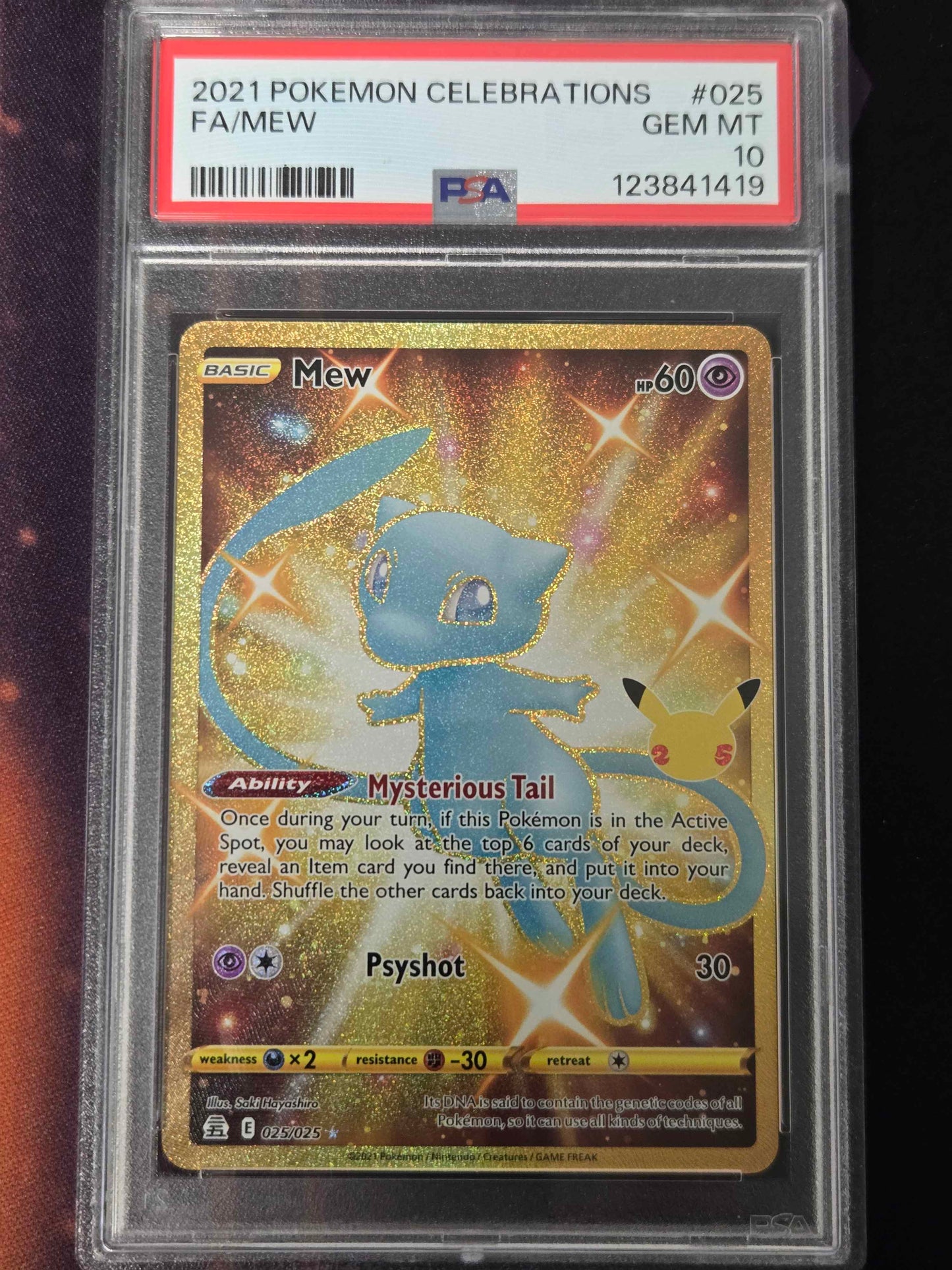 Pokemon Mew # 025 - Celebrations - Graded PSA 10
