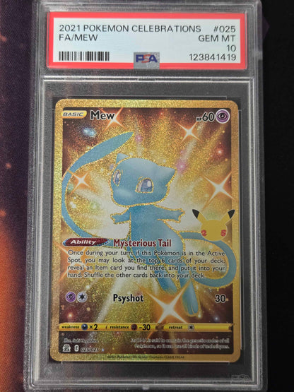 Pokemon Mew # 025 - Celebrations - Graded PSA 10
