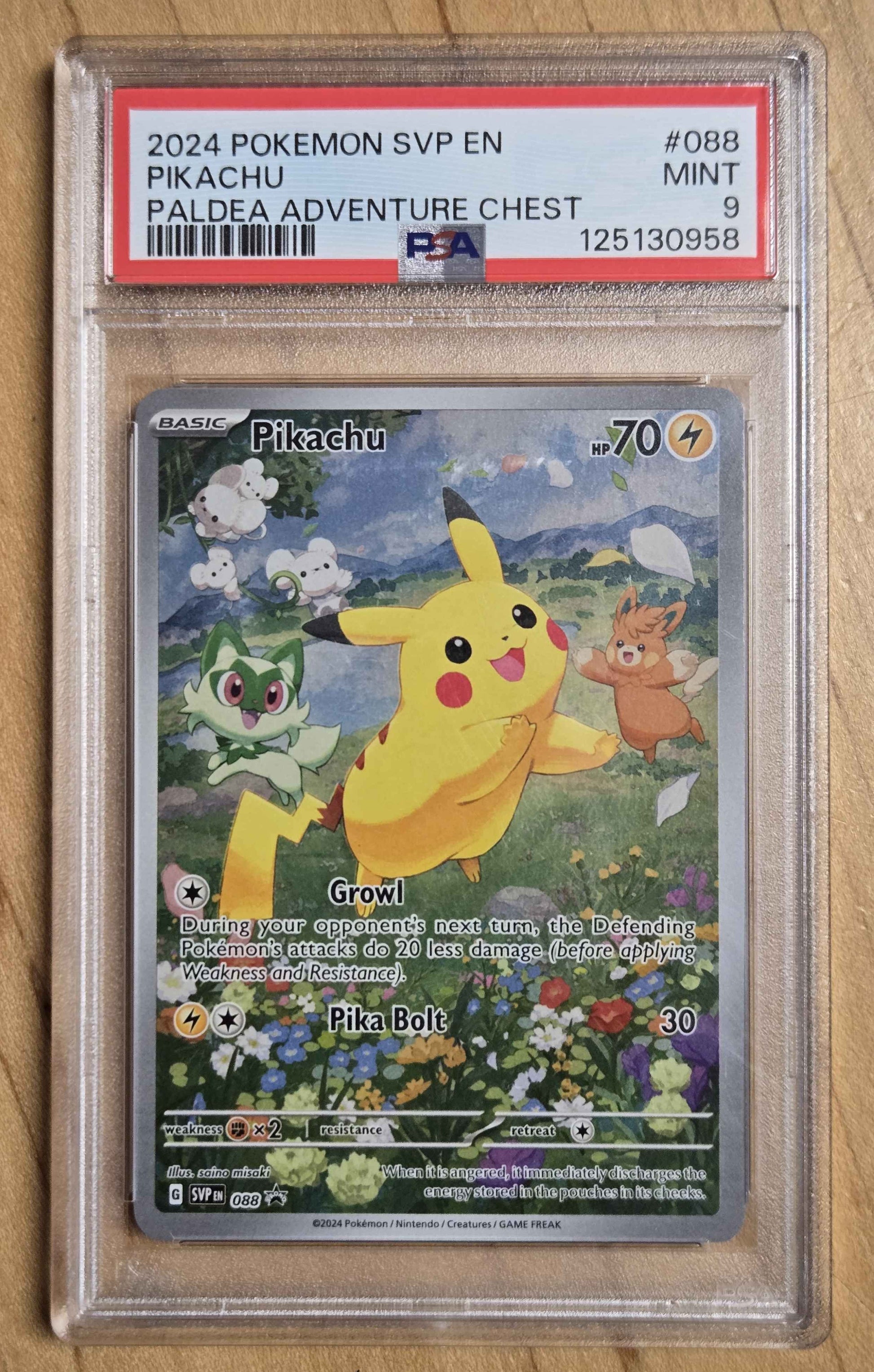 Pokemon Pikachu # 088 - Promo Graded PSA 9

