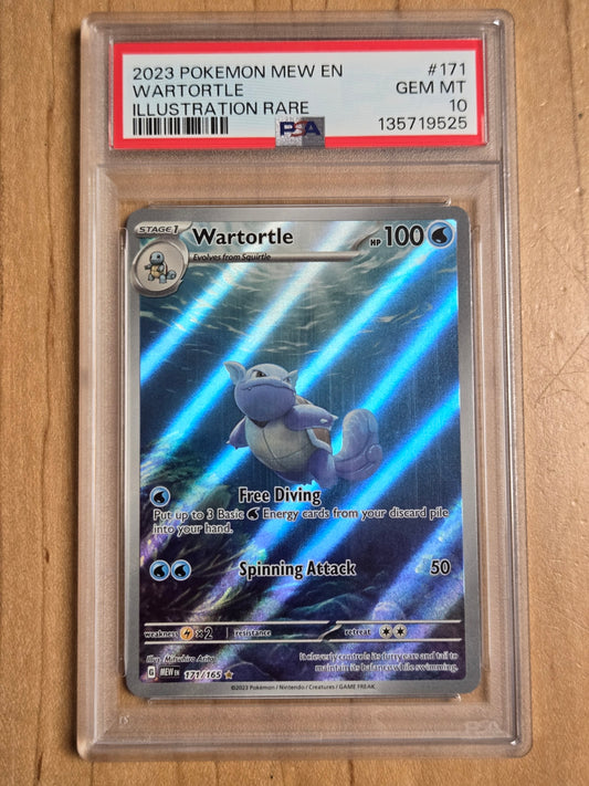 Pokemon Wartortle # 171 - S&V 151 - Graded PSA 10
