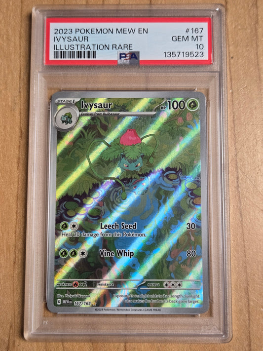 Pokemon Ivysaur # 167 - S&V 151 - Graded PSA 10

