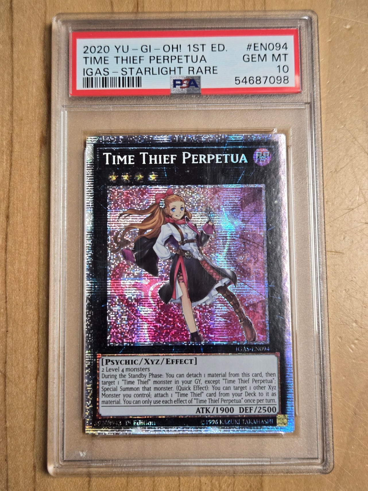 YuGiOh Time Thief Perpetua # EN094 - IGAS - Graded PSA 10
