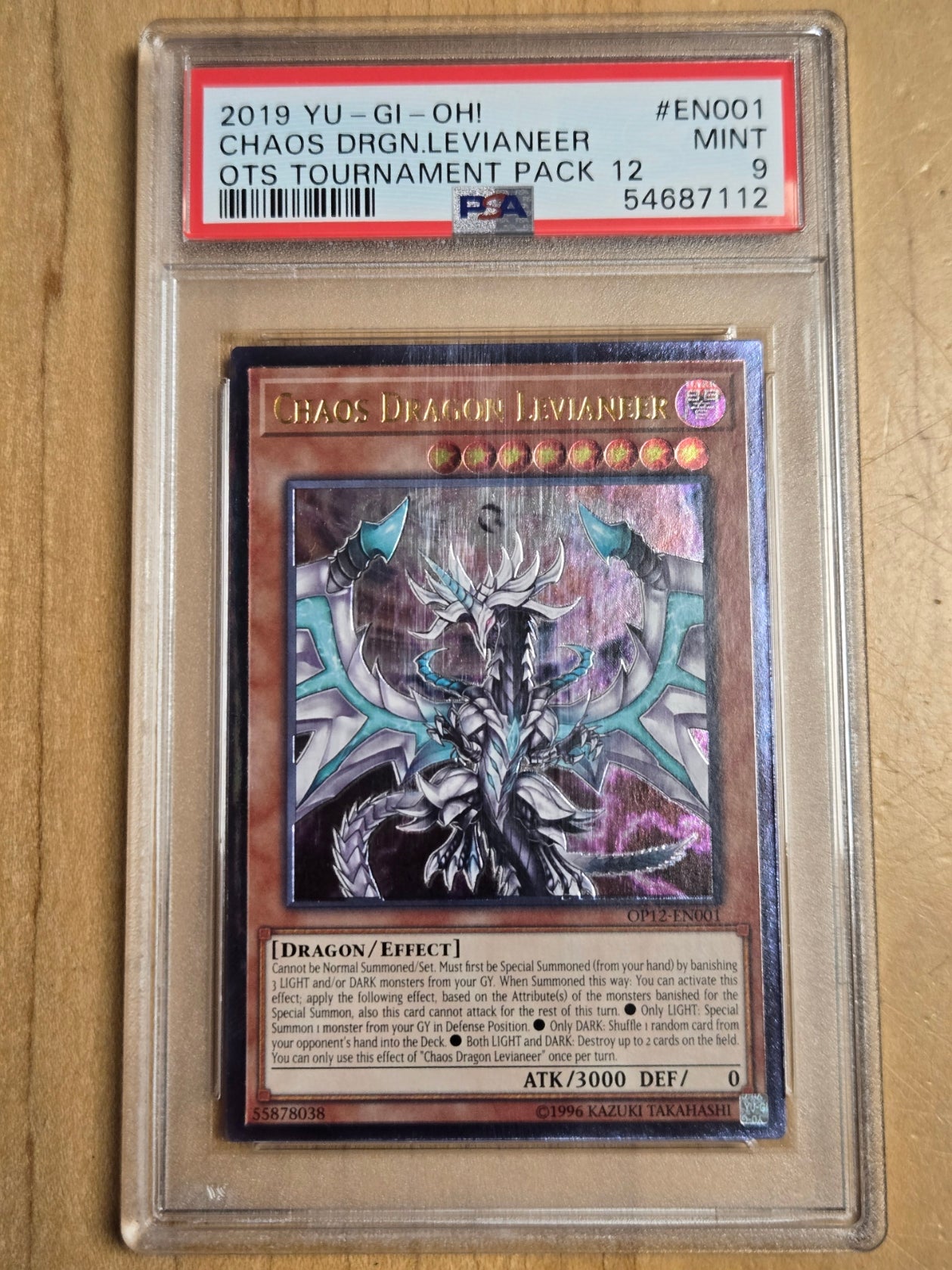 YuGiOh Chaos Dragon Levianeer # EN001 - OTS - Graded PSA 9
