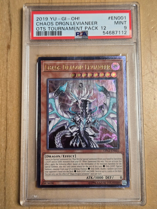 YuGiOh Chaos Dragon Levianeer # EN001 - OTS - Graded PSA 9
