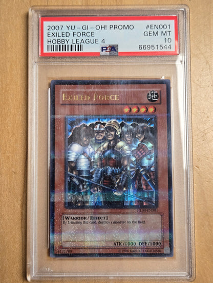 YuGiOh Exiled Force # EN001 - Hobby League 4 - Graded PSA 10
