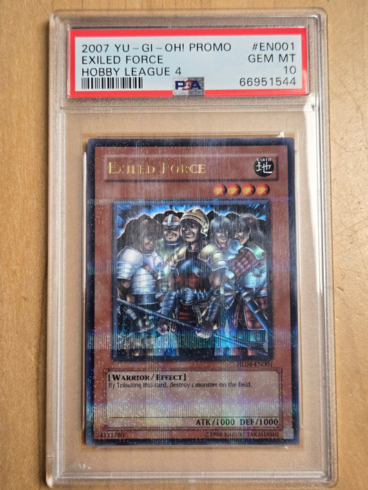 YuGiOh Exiled Force # EN001 - Hobby League 4 - Graded PSA 10
