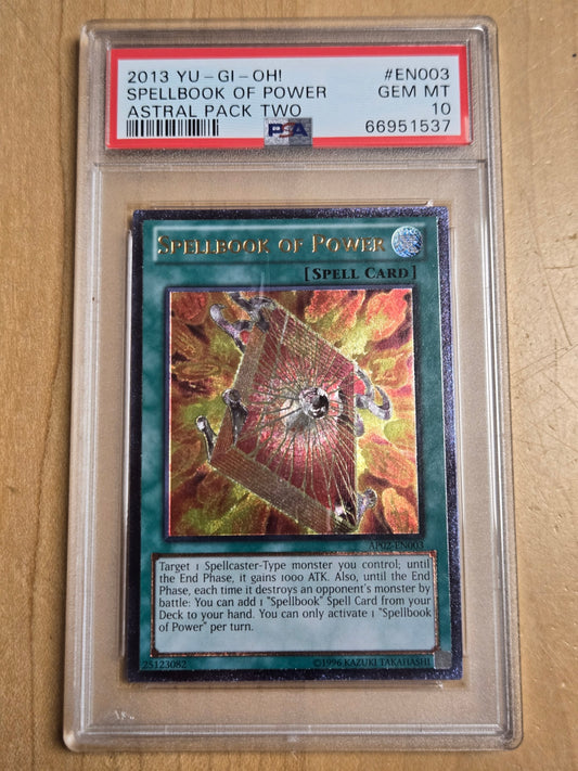YuGiOh Spellbook of Power # EN003 - AP02 - Graded PSA 10
