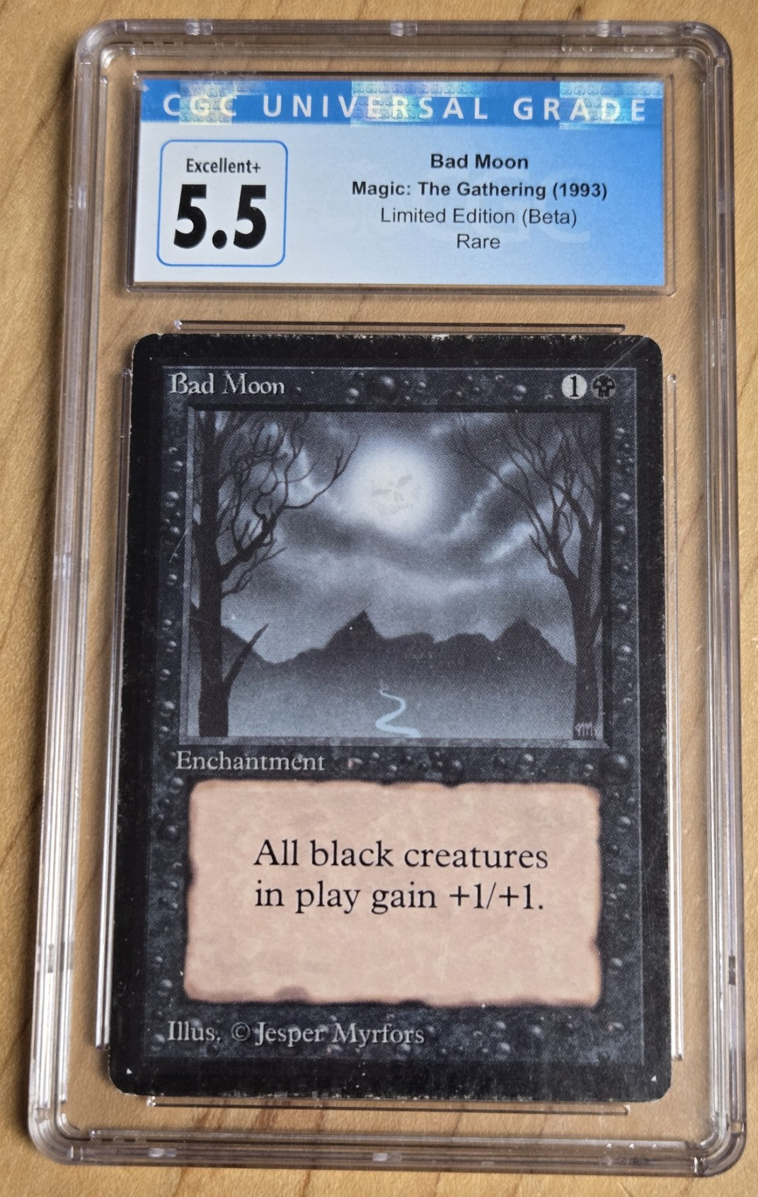 MTG - Bad Moon Limited Edition Beta - Graded PSA 5.5
