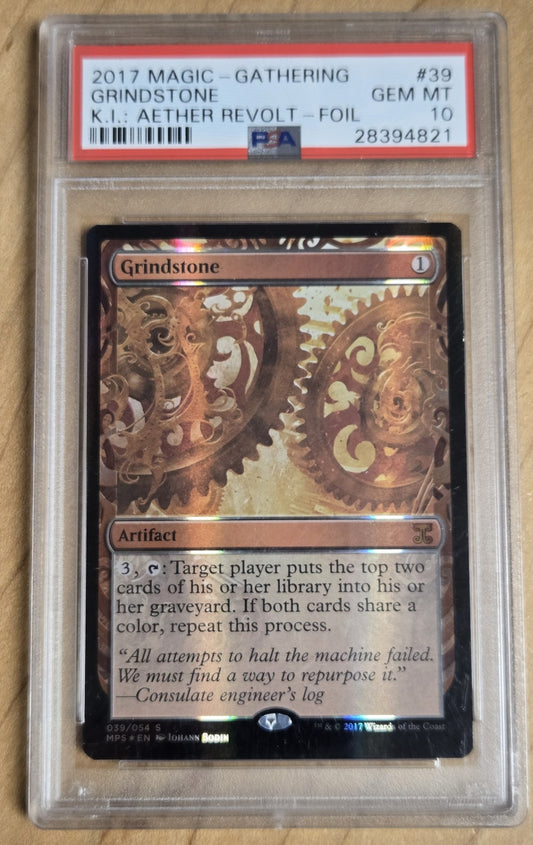 MTG - Grindstone # 39/54 Aether Revolt Invention - Graded PSA 10
