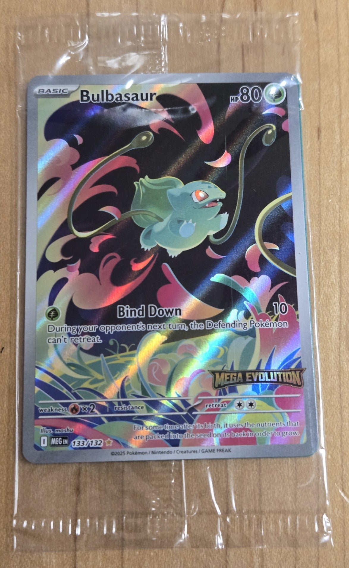 Pokemon Bulbasaur # 133 - MEG - Sealed Promo