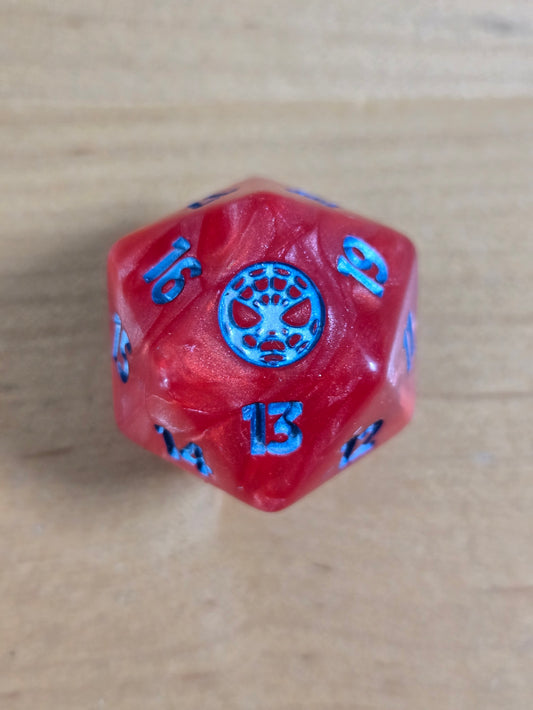 Spider Man MTG Oversized / Jumbo Spindown D20 Dice