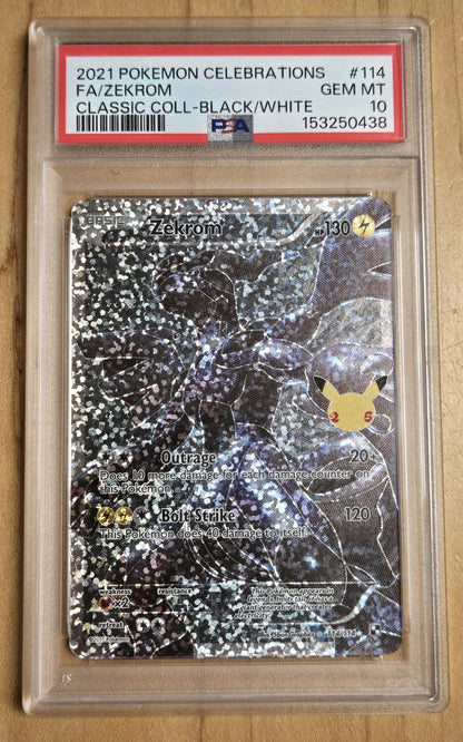 Pokemon Zekrom # 114 - Celebrations - Graded PSA 10
