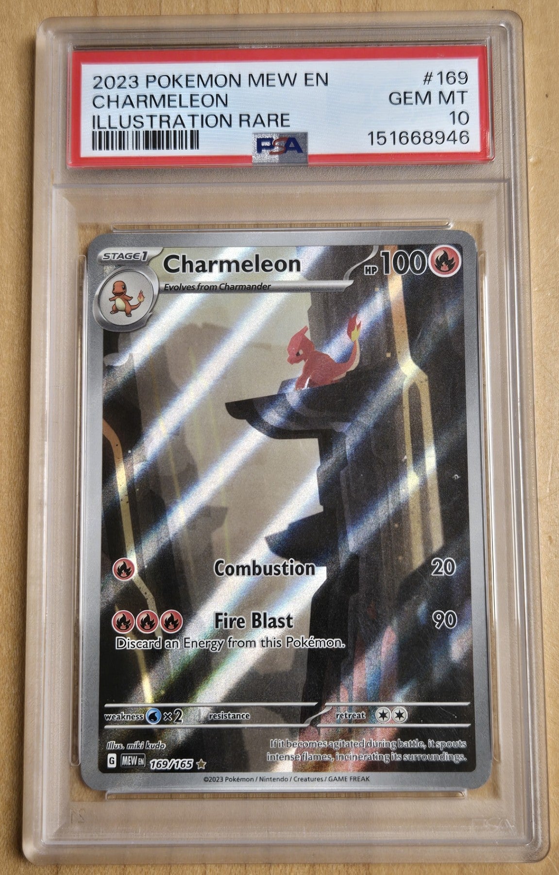 Pokemon Charmeleon # 169 - S&V 151 - Graded PSA 10
