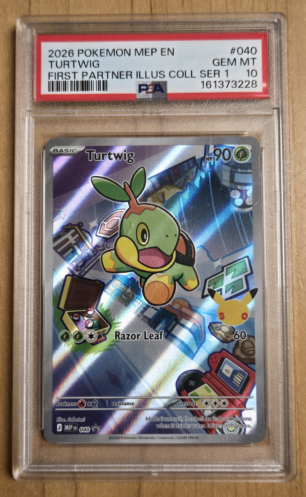 Pokemon Turtwig # 040 - First Partner - Graded PSA 10
