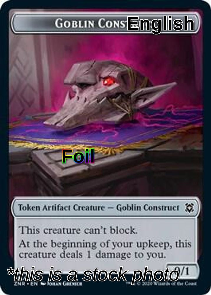 Angel Warrior // Goblin Construct Double-Sided Token (Back)