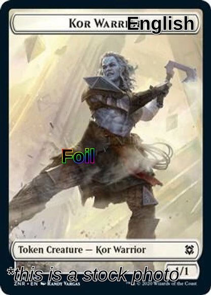 Goblin Construct // Kor Warrior Double-Sided Token (Back)