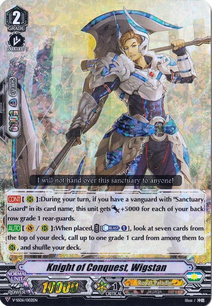 Knight of Conquest, Wigstan (RRR Foil) [V-SS06 - V-SS06/002EN]