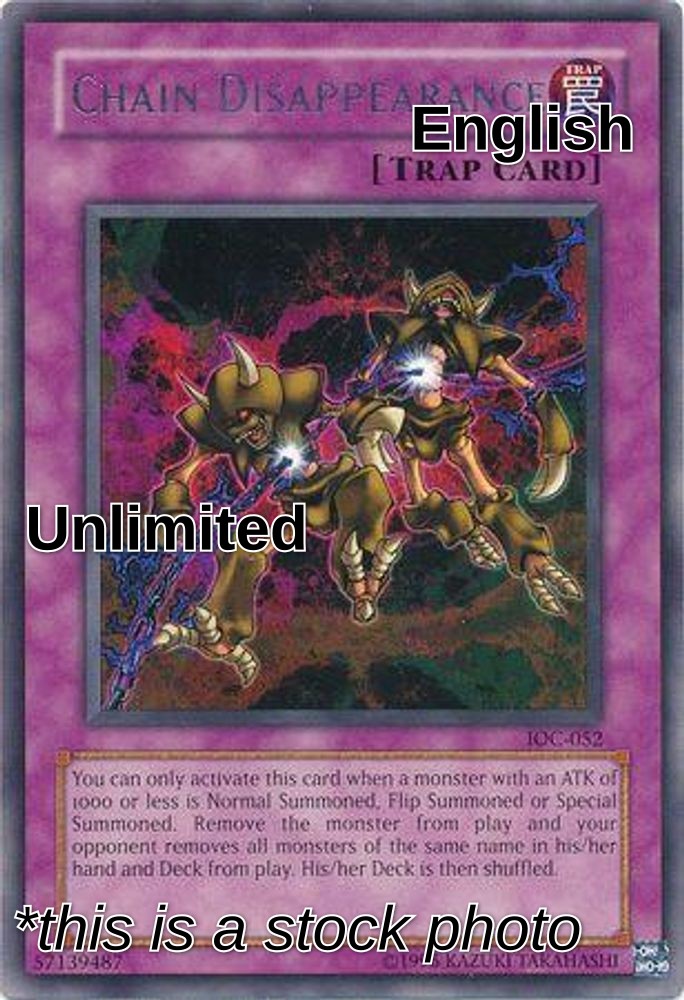 Chain Disappearance