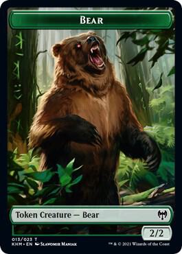 Human Warrior // Bear Double-Sided Token (Back)