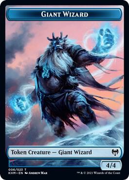 Human Warrior // Giant Wizard Double-Sided Token (Back)