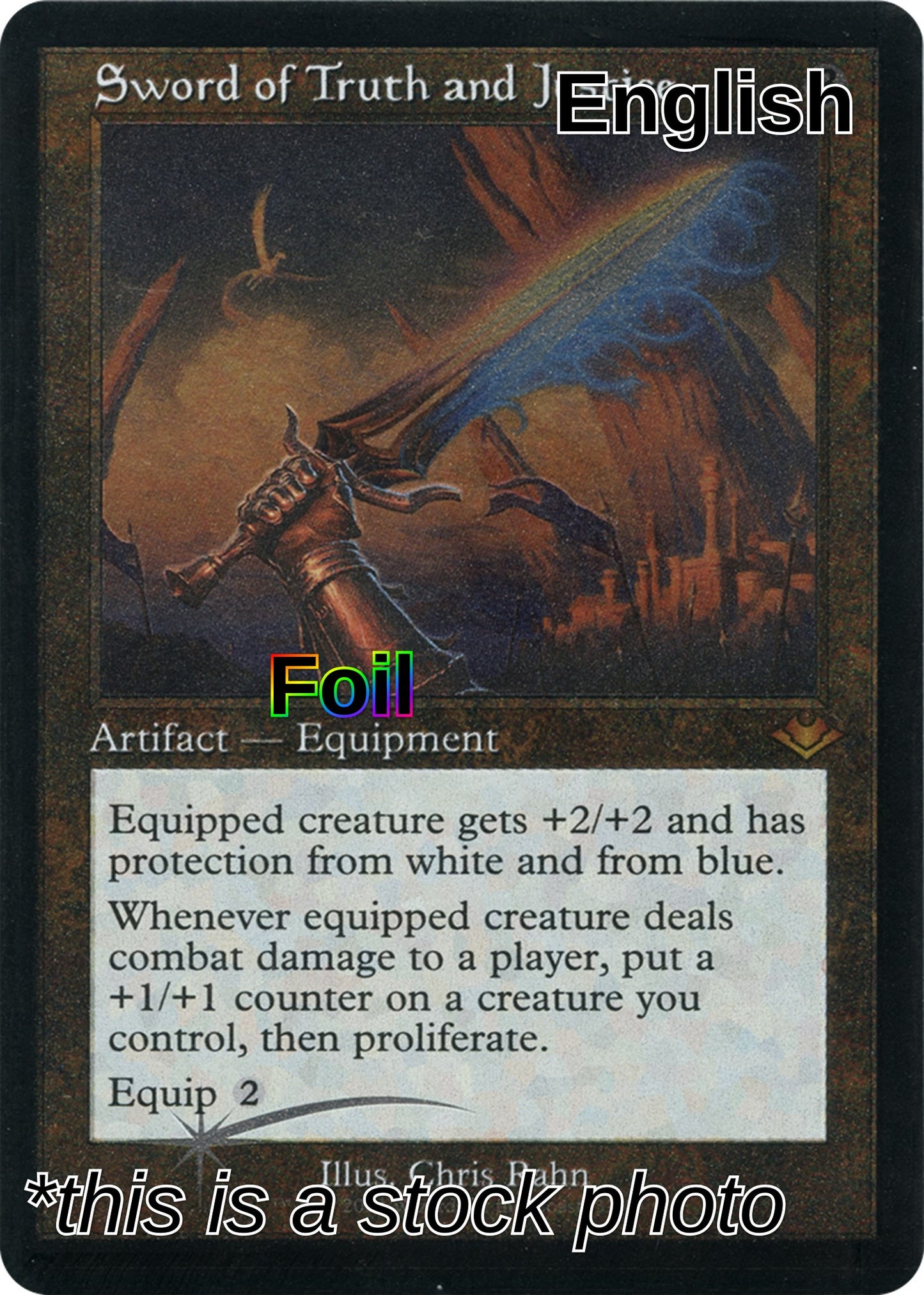 Sword of Truth and Justice (Retro Frame) (Foil Etched)