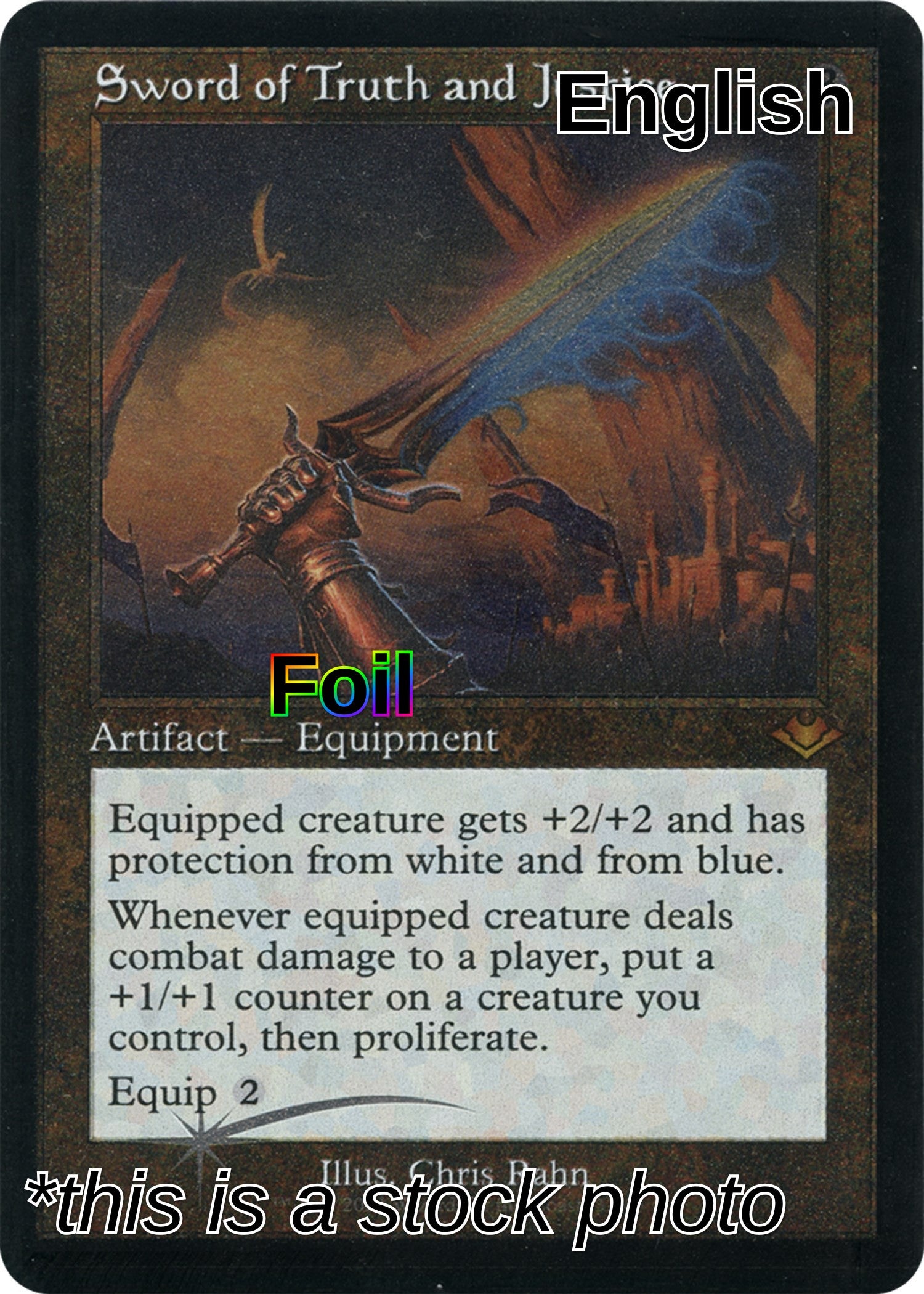 Sword of Truth and Justice (Retro Frame) (Foil Etched)