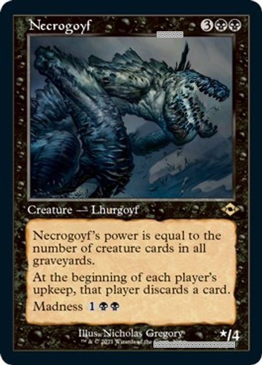 Necrogoyf (Retro Frame) (Foil Etched)
