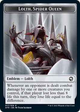 Treasure // Emblem - Lolth, Spider Queen Double-Sided Token (Back)