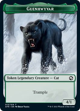 Treasure // Guenhwyvar Double-Sided Token (Back)