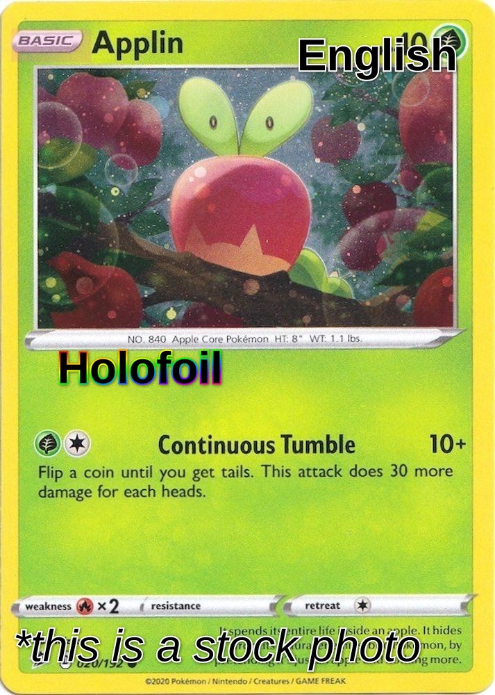 Applin - 020/192 (Cosmos Holo)
