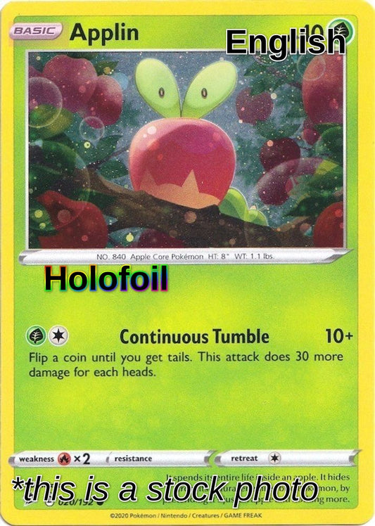 Applin - 020/192 (Cosmos Holo)