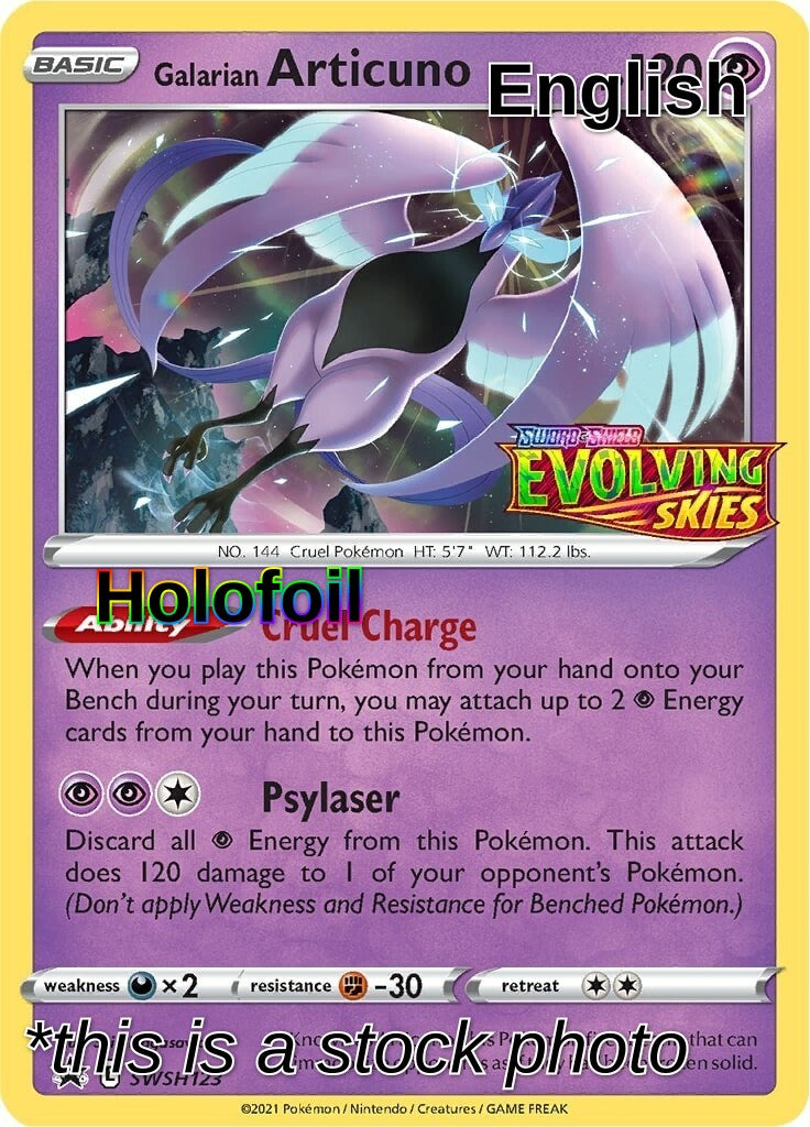 Galarian Articuno - SWSH123 (Prerelease)
