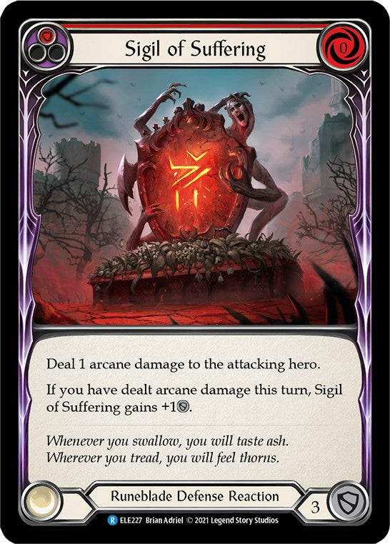 Sigil of Suffering (Red) [ELE - ELE227 - Rare] - Tales of Aria