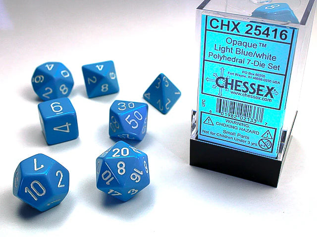 Chessex: Opaque Polyhedral Dice Set