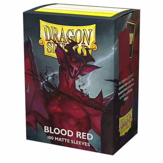 Dragon Shield: Standard 100ct Sleeves - Blood Red (Matte)