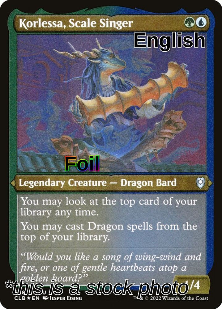 Korlessa, Scale Singer (Foil Etched)