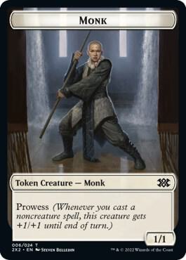 Saproling // Monk Double-Sided Token (Back)