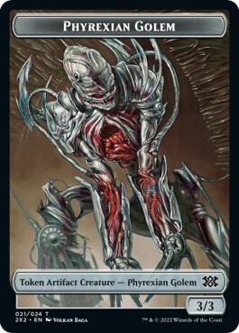 Zombie // Phyrexian Golem Double-Sided Token (Back)