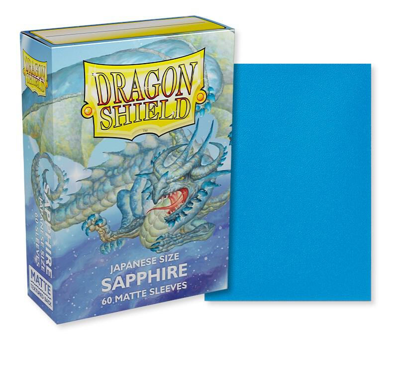 Dragon Shield: Japanese Size 60ct Sleeves - Sapphire (Matte)