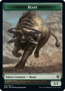 Kavu // Beast Double-Sided Token (Back)